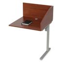 Linea Italia Laminate Cherry 1-Leg Study Carrell Add On, 31.25 x 23.25 x 45.25 inch