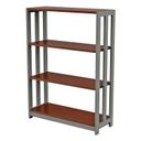 Linea Italia Trento Line Woodgrain Laminate Cherry Bookcase, 31 1/2 x 11 1/2 x 43 1/4 inch