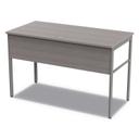 Linea Italia Rectangular Ash Urban Desk Workstation, 47.25 x 23.75 x 29.5 inch