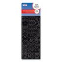 Creative Start Black with White Outline Letters Numbers and Symbols Adhesive Characters, 256 Characters