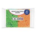 ocelo Vibrant Color Sponge - Assorted Colors, 4.7 x 3, 0.6 inch Thick - 4 per pack -- 1 pack