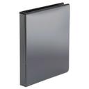 Office Impressions Nonstick Polypropylene Black Economy Round Ring View Binder, 11 x 8.5 inch