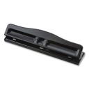 Officemate Black 11-Sheet Fully Adjustable Two-Three-Hole Punch, 9/32 inch Holes