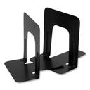 Officemate Black Nonskid Steel Bookends, 4.75 x 5.13 x 5 inch
