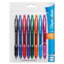 Paper Mate Bold 1.4 mm Assorted Ink and Barrel Colors Retractable Profile Ballpoint Pen -- 8 per pack