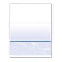 DocuGard Blue Marble Bottom Standard Security Check - 11 Features, 8.5 x 11 inch - 500 per reem -- 1 reem per case