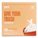 Perk Clear 0.36 mil Twist Tie Light Duty Can Liner, 24 x 24 inch - 300 per box -- 1 box