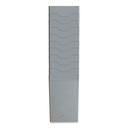 Pyramid Technologies Plastic Light Gray Time Card Rack, 10 Pockets