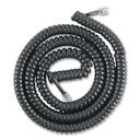 Power Gear Black Coiled Phone Cord, 12 Feet