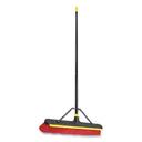 Quickie Black/Red/Yellow Bulldozer 2 In 1 Squeegee Pushbroom, 24 x 54 inch