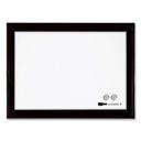 Quartet Home Decor Magnetic Black Wood Frame Dry Erase Board, 23 x 17 inch