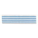 Rubbermaid Commercial Hygen Disposable White/Blue Stripes Microfiber Pad, 4.75 x 19 inch - 50 per pack -- 3 packs per case