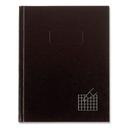 Blueline Quadrille Rule Professional Computation/Laboratory Notebook with Black Cover, 96 Sheets