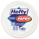 Hefty White Bagasse Super Strong Paper Plate, 10 1/8 inch - 16 per pack -- 12 packs per case