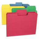 Smead Assorted Letter Size SuperTab Colored File Folder - 24 count per pack -- 1 pack per case
