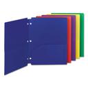Smead Assorted Poly Snap In Two Pocket Folder, 11 x 8.5 inch - 10 count per pack -- 1 pack per case