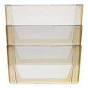Storex Plastic Smoke Letter Three Pocket Wall File, 13 x 14 inch -- 1 pack