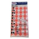 Tablemate Red/White Heavyweight Plastic Table Set Plaid Rectangular Table Cover, 54 x 108 inch -- 6 per pack