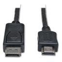 Tripp Lite Black Displayport To HDMI Cable Adapter, 10 Feet