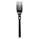 WeGo Black Polystyrene Fork -- 1000 per case