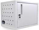 Luxor Gray 12 Tablet Wall / Desk Charging Box, 19 x 13 x 14 inch Height