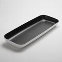 American Metalcraft Lift Collection Melamine White with Black Speckled Rectangular Platter, 24 inch Length