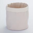 American Metalcraft Cream/Gray Canvas Bag, 9 x 9 inch