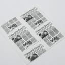 American Metalcraft Coneriffic Newspaper Wax Fry Paper, 12 x 12 inch -- 1 pack per case