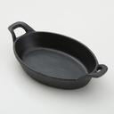 American Metalcraft Mini Round Cast Iron Casseroles with Handle, 8 1/2 x 6 x 1 3/4 inch