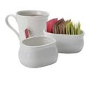 American Metalcraft Porcelain White Sugar Packet Holder, 3 1/4 inch Length