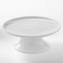 American Metalcraft Porcelain Large Serving Stand, 8 inch Dia x 3 1/8 inch Height