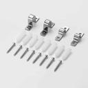 American Metalcraft Steel 4 Brackets and 8 Screws for 19107 Pizza Rack Hardware -- 1 set