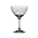Vintage Dots Crystalline 8 Ounce Martini Cocktail Glass, 24 count