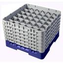 Cambro Camrack Polypropylene Navy Blue Full Size 36 Compartment Glass Rack, 11 3/4 inch -- 2 per case.