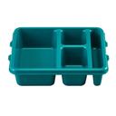 Cambro Co Polymer 4 Compartment Meal Delivery Tray, Teal, 9 x 11 x 2 1/2 inch -- 24 per case.