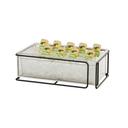 Logan Collection Black Wire Frame Ice Housing with Clear Polycarbonate Pan and Liner 12 x 20 inch