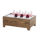Melrose Collection Chocolate Brown Oak Wood Ice Housing 13.25 X 21.5 X 8.25 inch