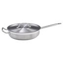 Winco Stainless Steel Saute Pan with Cover, 5 Quart -- 4 per case.