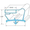 BEV712-047D-01 4-Sided Magnetic Door Gasket, 23 1/8 x 63 in