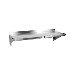 Contains 30 Stainless Steel Wall Mounted Shelving products
