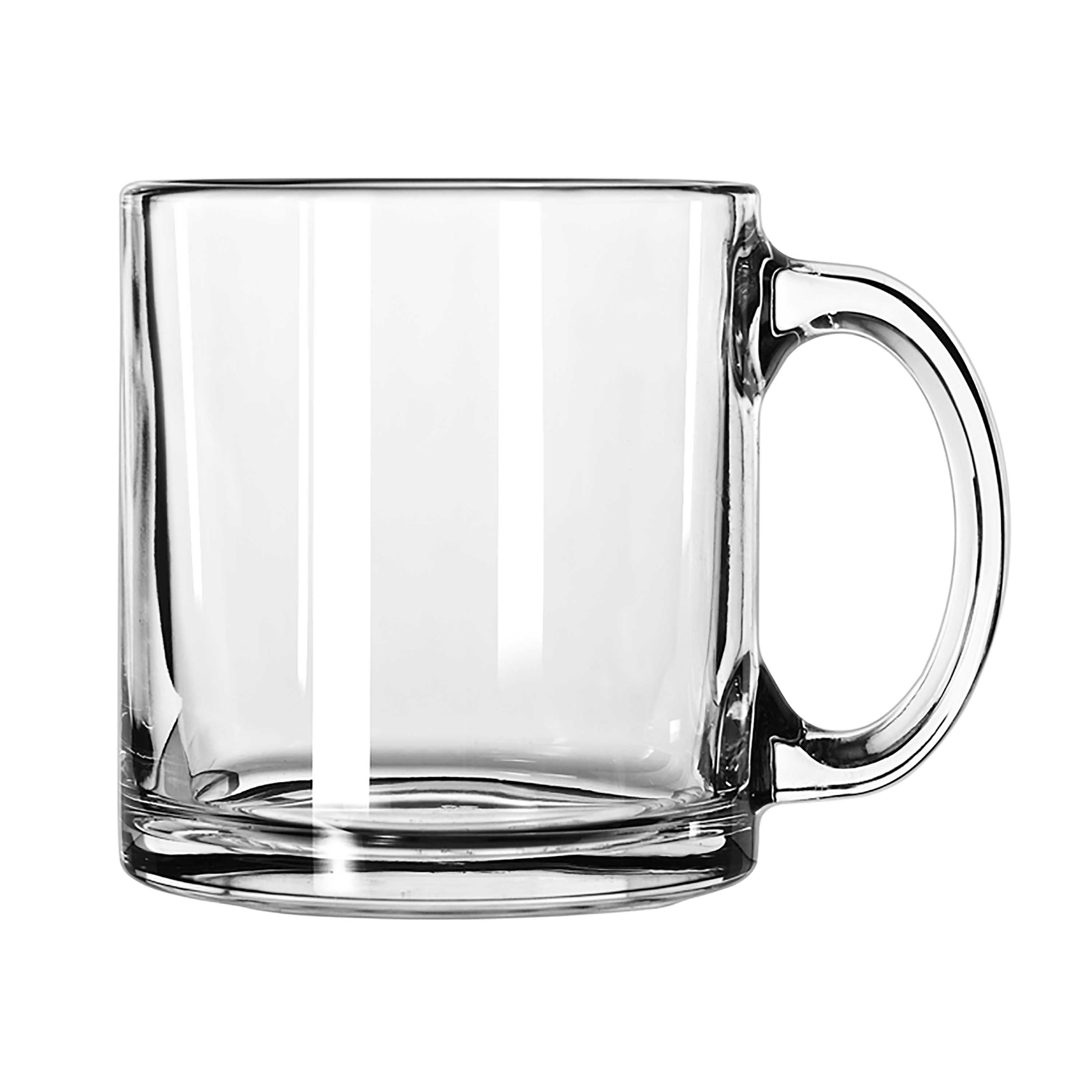 Libbey 5213 Clear Glass Coffee Mug, 13 Ounce -- 12 Per Case