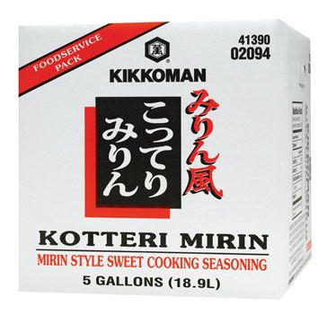 Kikkoman Kotteri Mirin Sweet Cooking Seasoning, 5 Gallon