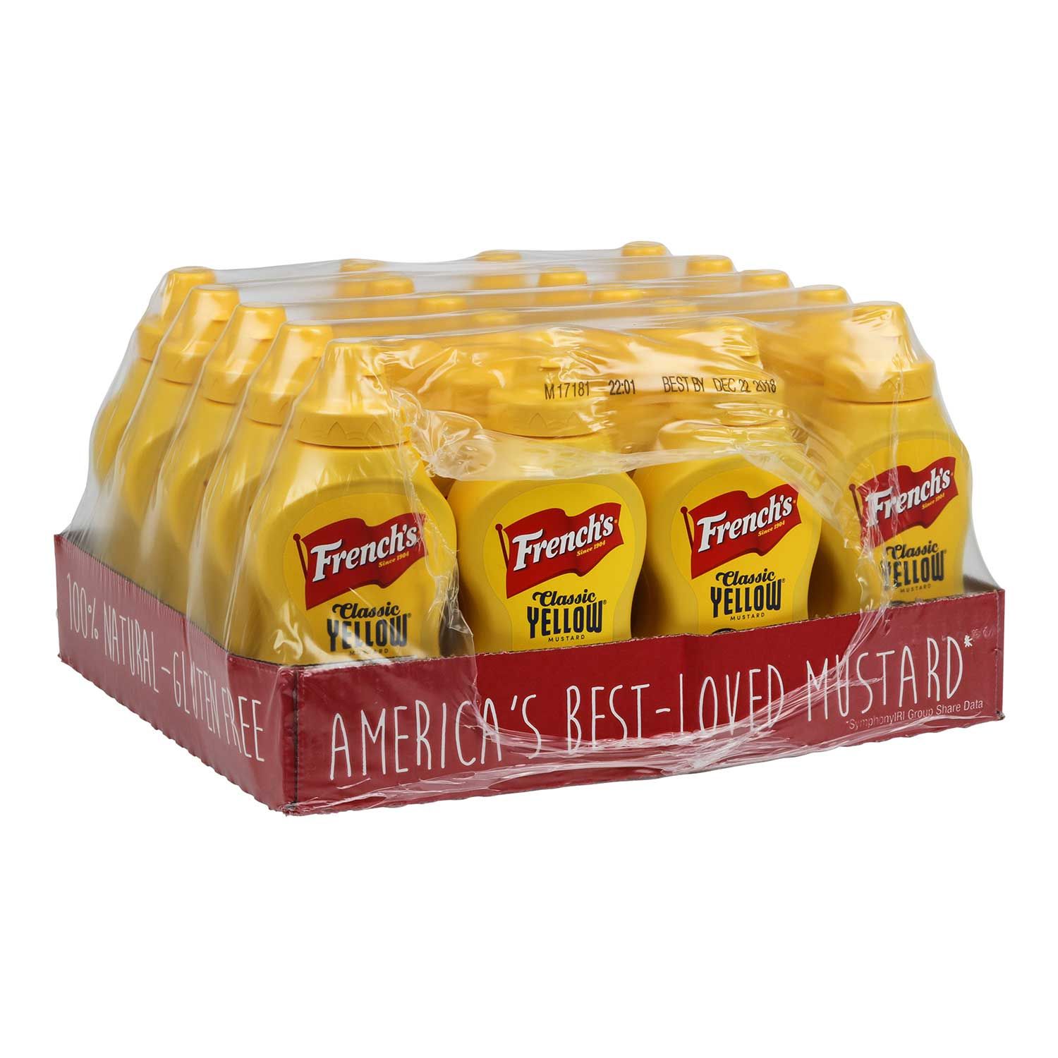 French's Classic Yellow Mustard, 8 Ounce Squeeze -- 20 Per Case