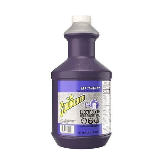 Sqwincher Grape Liquid Concentrate Electrolytes, 64 Fluid Ounce -- 6 Per Case
