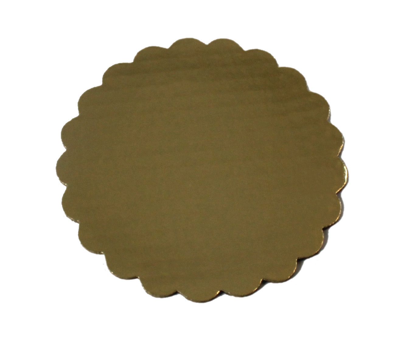 Boxit Gold Scalloped Cake Circle, 12 Inch -- 100 Per Case