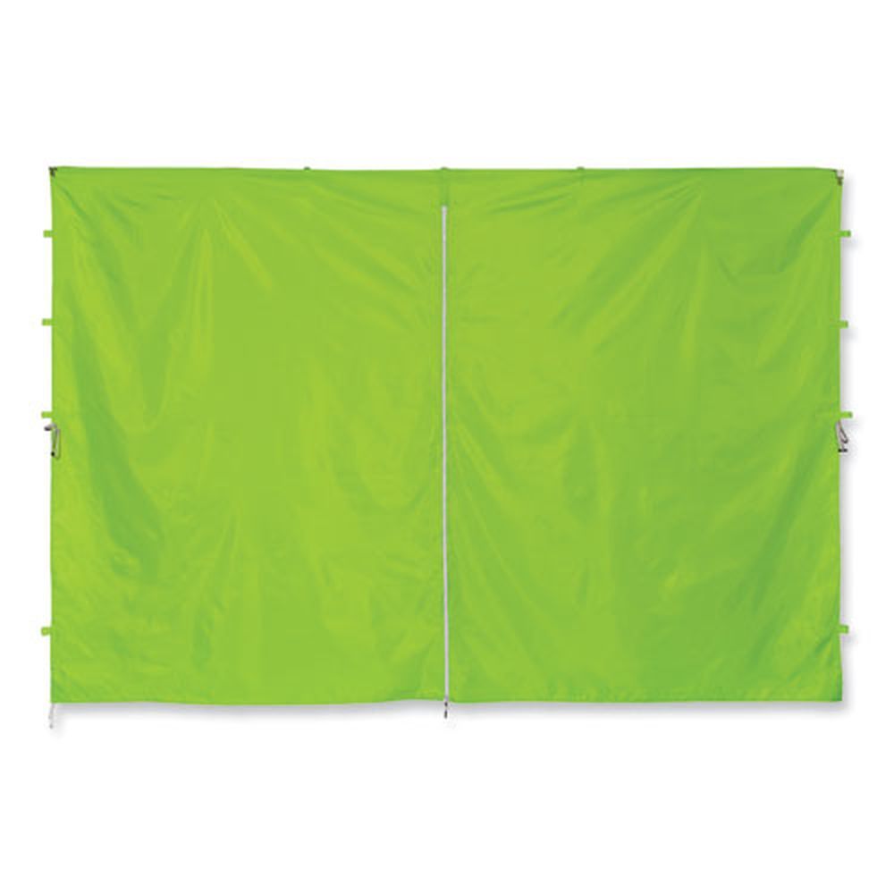 Ergodyne Shax 6096 Polyester Single Skin Lime Pop Up Tent Sidewall With Zipper, 10 X 10 Feet