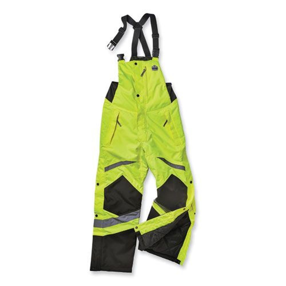 Ergodyne Glowear 8928 Lime 2extra Large Class E Hi-vis Insulated Bibs