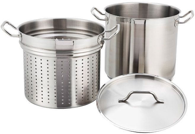 Winco Stainless Steel Steamer/pasta Cooker, 20 Quart
