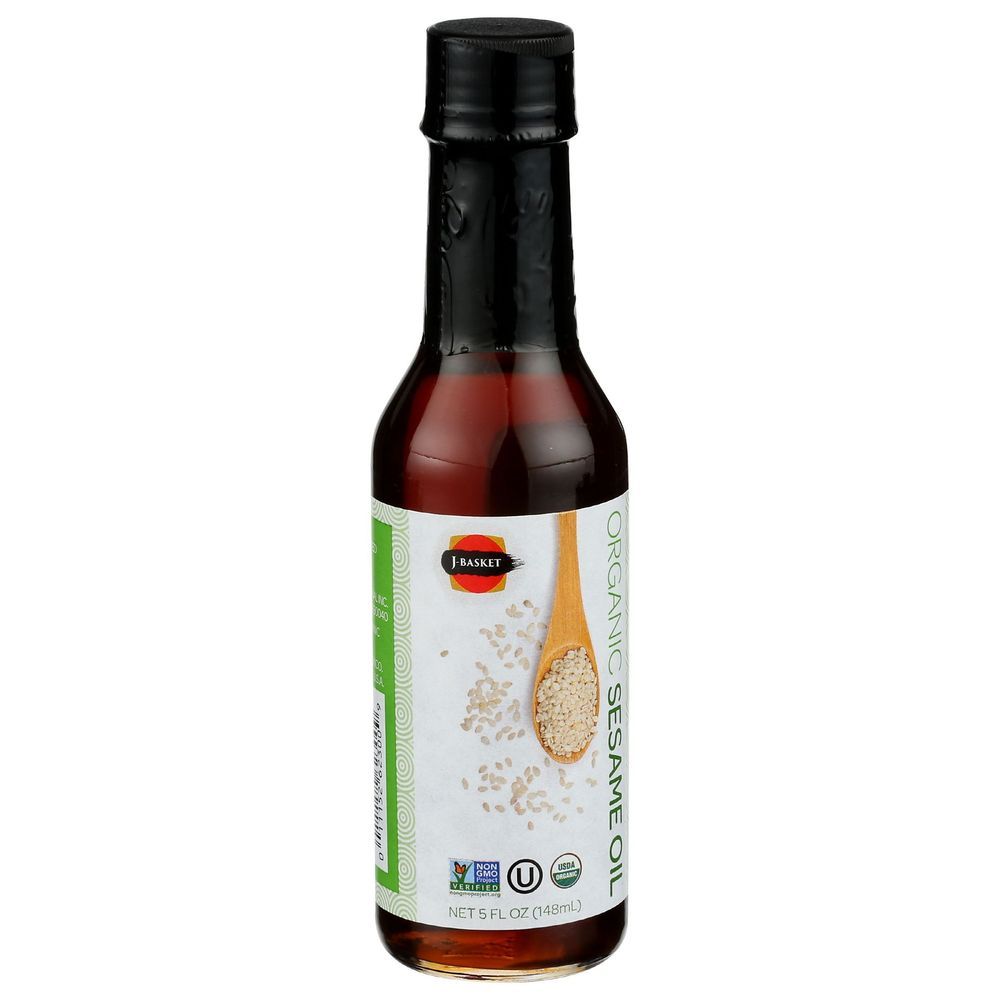 J-basket Organic Sesame Oil, 5 Fluid Ounce -- 12 Per Case