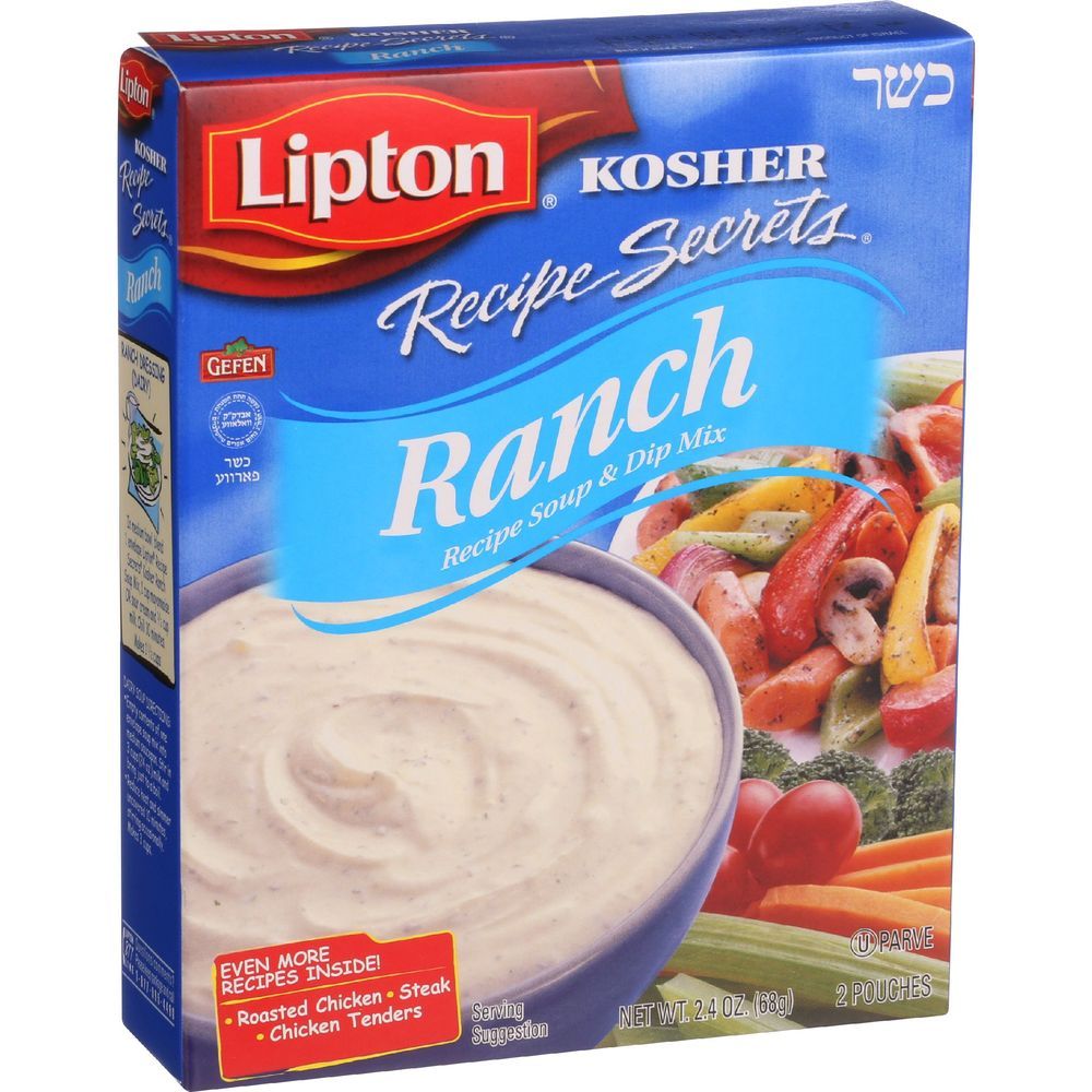 Lipton Kosher Recipe Secrets Ranch Soup And Dip Mix, 2.4 Ounce -- 12 Per Case